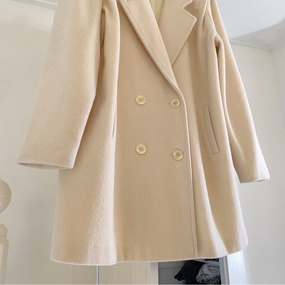 Forecaster of Boston Vintage 80s Wool Double Breasted Coat Size 13/14 - Picture 10 of 13